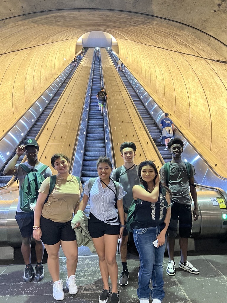 teens at metro station