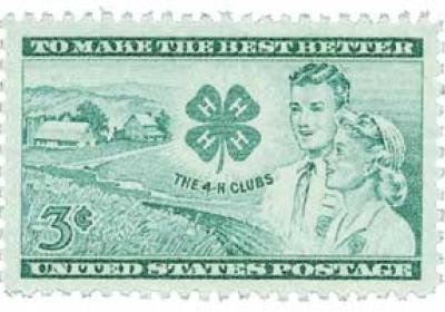 4-H poastage stamp with motto