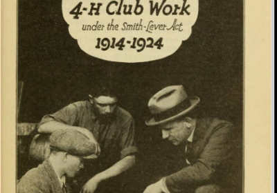 USDA flier announcing Boys and Girls 4-H club work