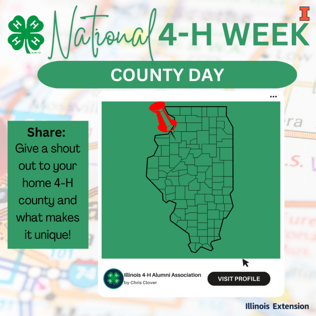 National 4-H Week County Day Graphic