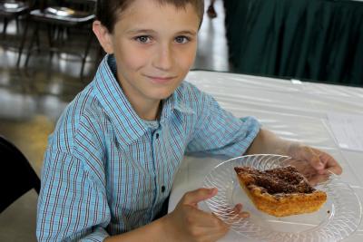 Boy and dessert